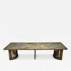 Philip and Kelvin LaVerne Philip and Kelvin LaVerne Rare and Important Dining Table Bronze USA 1960s - 4648429