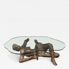 Philip and Kelvin LaVerne Philip and Kelvin LaVerne Rare and Important Figural Coffee Table 1970s Signed  - 3242564
