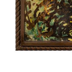 Philip and Kelvin LaVerne Philip and Kelvin LaVerne Unique Caribbean Painting on Bronze 1960s Signed  - 4385561