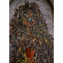 Philip and Kelvin LaVerne Philip and Kelvin LaVerne Unique Collage Broken Heart 1970s Signed  - 4329182