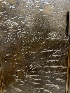Philip and Kelvin LaVerne Philip and Kelvin LaVerne Very Rare and Important Waves Cabinet 1960s Signed  - 4684211