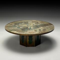 Philip and Kelvin LaVerne Philip and Kelvin Laverne Mid Century Modern Chan Coffee Table Bronze 1960s - 3968419