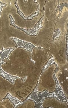 Philip and Kelvin LaVerne RARE ETRUSCAN BRASS TABLE BY PHILIP AND KELVIN LAVERNE - 4318131