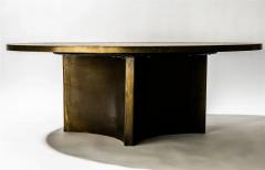 Philip and Kelvin LaVerne Rare Acid Etched Patinated Brass and Pewter Eternal Forest Coffee Table  - 4005100