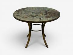 Philip and Kelvin LaVerne Rare Center Table Bronze USA 1960s - 4642954