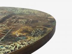 Philip and Kelvin LaVerne Rare Center Table Bronze USA 1960s - 4642964