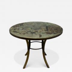 Philip and Kelvin LaVerne Rare Center Table Bronze USA 1960s - 4643113