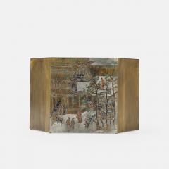 Philip and Kelvin LaVerne Rare Lo Ta Hexagonal Side Table by Philip Kelvin LaVerne - 4628068