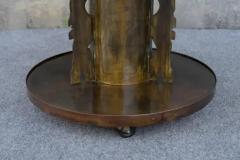 Philip and Kelvin LaVerne Rare Philip Kelvin Laverne Chan Dining or Center Table on Footed Column Base - 3821108