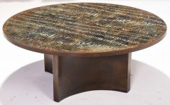 Philip and Kelvin LaVerne Rare engraved and acid etched Eternal Forest Coffee table - 4483405