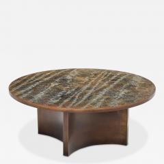 Philip and Kelvin LaVerne Rare engraved and acid etched Eternal Forest Coffee table - 4483759
