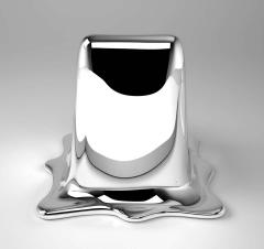 Philipp Aduatz Black Chrome Melting Chair by Philipp Aduatz - 1758269