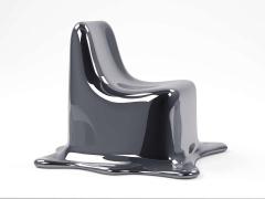 Philipp Aduatz Black Chrome Melting Chair by Philipp Aduatz - 1758270