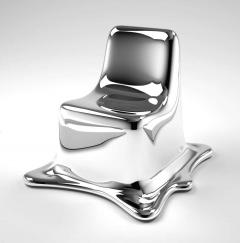 Philipp Aduatz Black Chrome Melting Chair by Philipp Aduatz - 1758272