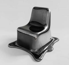 Philipp Aduatz Black Chrome Melting Chair by Philipp Aduatz - 1758274