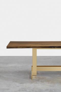 Philipp Mainzer Exceptional Trunk II Table in Solid Walnut and Polished Brass for E15 Selected - 4609197