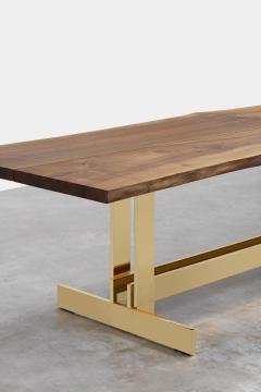 Philipp Mainzer Exceptional Trunk II Table in Solid Walnut and Polished Brass for E15 Selected - 4609198