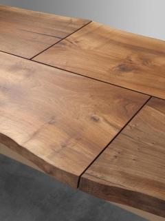 Philipp Mainzer Exceptional Trunk II Table in Solid Walnut and Polished Brass for E15 Selected - 4609199