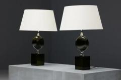 Philippe Barbier Table Lamps by Philippe Barbier France 1970s - 3522849