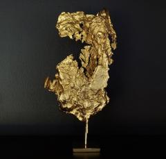 Philippe Cheverny Philippe Cheverny Gilded Abstract Sculpture Circa 1970 - 2045284