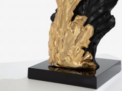 Philippe Cheverny Philippe Cheverny pair of large resin and bronze table lamps 1970s - 4373837