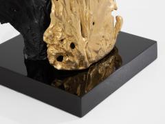 Philippe Cheverny Philippe Cheverny pair of large resin and bronze table lamps 1970s - 4373838