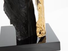 Philippe Cheverny Philippe Cheverny pair of large resin and bronze table lamps 1970s - 4373839