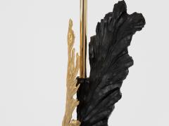 Philippe Cheverny Philippe Cheverny pair of large resin and bronze table lamps 1970s - 4373840