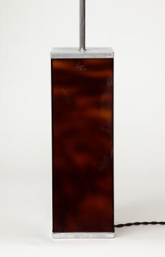 Philippe Cheverny Resin and Nickel Table Lamp by Philippe Cheverny France c 1970 - 3516231