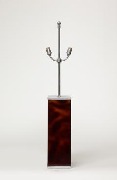 Philippe Cheverny Resin and Nickel Table Lamp by Philippe Cheverny France c 1970 - 3516238
