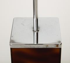 Philippe Cheverny Resin and Nickel Table Lamp by Philippe Cheverny France c 1970 - 3516239