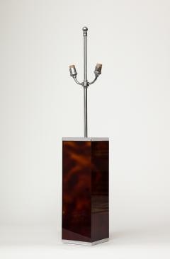 Philippe Cheverny Resin and Nickel Table Lamp by Philippe Cheverny France c 1970 - 3516240