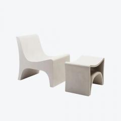 Philippe Hurel Gus Chair and Ottoman by Philippe Hurel - 4531191
