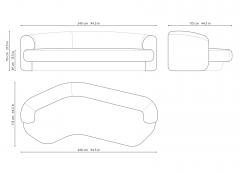 Philippe Hurel Yumi Sofa by Philippe Hurel - 4488505