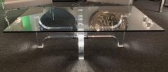 Philippe Jean Lightning Lucite and Metal Coffee Table by Philippe Jean France 1970s - 1190447