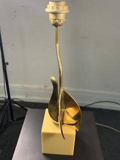 Philippe Jean MODERNIST SWIVELING BRASS BIRD ON LUCITE BLOCK LAMP BY PHILIPPE JEAN - 3735826