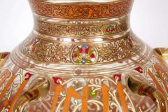 Philippe Joseph Brocard Rare French Enameled Mamluk Revival Glass Mosque Lamp by Philippe Joseph Brocard - 2138036