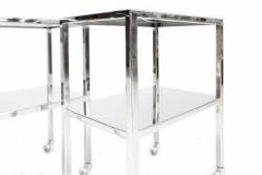 Philippe Starck Pair of Chromed Steel Side Tables Philippe Starck - 265625