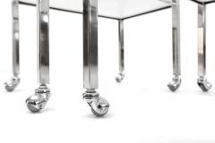 Philippe Starck Pair of Chromed Steel Side Tables Philippe Starck - 265626