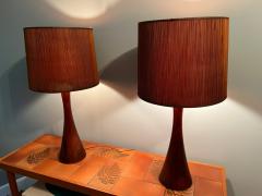 Phillip Lloyd Powell MID CENTURY SOLID WOOD MODERNIST LAMPS - 2545419