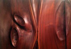 Phillip Lloyd Powell Pair of Carved Wood Doors by Phillip Powell - 41086