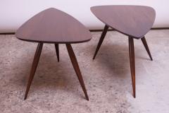Phillip Lloyd Powell Pair of Phillip Lloyd Powell Sculptural Side Tables in Black Walnut - 3711887