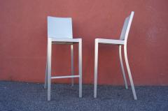 Phillipe Starck Pair of Brushed Aluminum Hudson Barstools by Philippe Starck for Emeco - 2043757