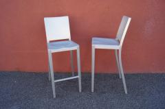 Phillipe Starck Pair of Brushed Aluminum Hudson Barstools by Philippe Starck for Emeco - 2043760