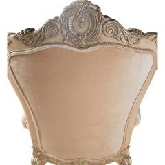 Phyllis Morris 18c Style Phyllis Morris Large Embroidered Bergere Throne Chair - 4663908