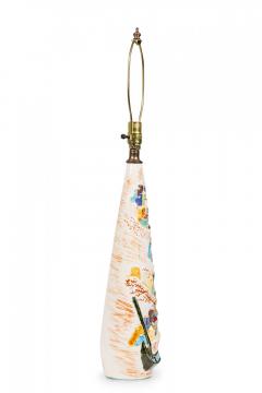 Phyllis Morris Pair of Phyllis Morris Mid Century American Porcelain Village Table Lamps - 4162769