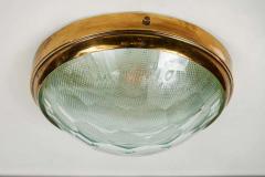 Pia Guidetti Crippa 1960s Pia Guidetti Crippa Brass Multifaceted Wall or Ceiling Light for Lumi - 1826637