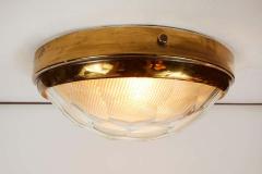 Pia Guidetti Crippa 1960s Pia Guidetti Crippa Brass Multifaceted Wall or Ceiling Light for Lumi - 1826640