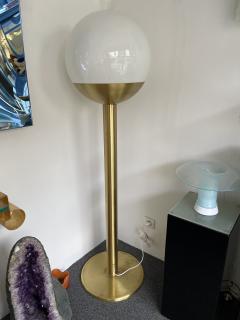 Pia Guidetti Crippa Brass and Glass Floor Lamp P428 by Pia Guidetti Crippa for LUCI Italy 1970s - 1835463