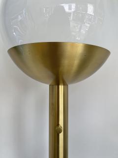 Pia Guidetti Crippa Brass and Glass Floor Lamp P428 by Pia Guidetti Crippa for LUCI Italy 1970s - 1835465